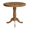 International Concepts Round 36 in Rd Top Pedestal Table, 12 in Leaf, 34.9 inH, Adjustable Height, Pecan, 36 W, 48 L, Wood K59-36RXT-6B - alternate 4